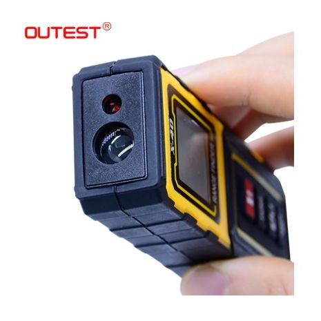 מודד מרחק לייזר מיני רולטקה לייזר עד 40 מטר מרחק OUTSET