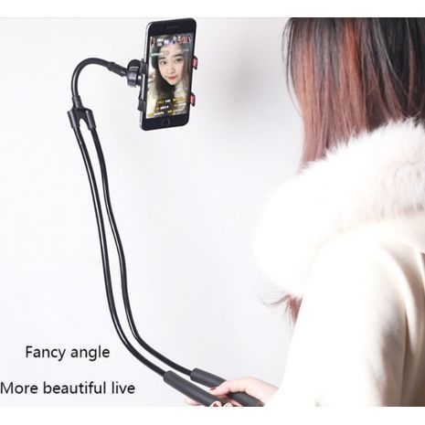 מחזיק הטלפון החכם . על הצוואר, על השולחן,   על  המיטה, על כיסא מכונית וכו