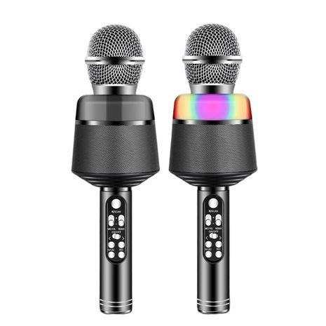 7 Colors led light usb bluetooth wireless microphone speaker