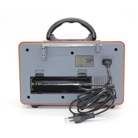 טרנזיסטור גדול בסגנון רטרו. עם כניסת USB, כרטיס זיכרון, MP3, חריץ כרטיס TF Bluetooth. מופעל על ידי סוללות פנימיות  + שלט רחוק MEIER M-113BT