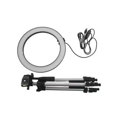 Кольцевая светодиодная лампа - ринг диаметр 26 см со штативом  Ring Fill Light CXB-260 26sm  LED +