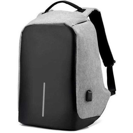 Рюкзак с устройством против кражи комбинированный ткань с искусственной кожей Fashion Style