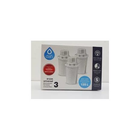 3 מסנני מים של לקנקני  דפי UNIVERSAL ובריטה קלסיק