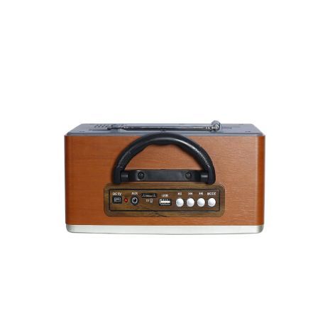 טרנזיסטור גדול בסגנון רטרו. עם כניסת USB, כרטיס זיכרון, MP3, חריץ כרטיס TF Bluetooth. מופעל על ידי סוללות פנימיות  + שלט רחוק MEIER M-113BT