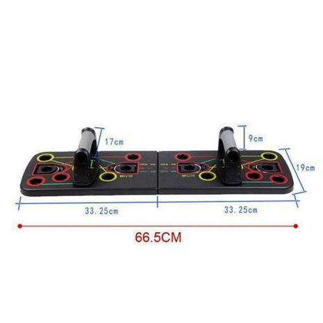 כרש  שכיבות שמיכה , פוש-אפ ביתי לכושר - מורכב , 9 ב -1. לוח לדחיפות.