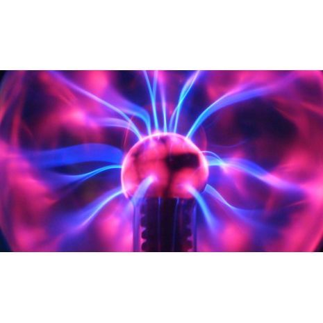 כדור - דיסקו . מנורת זורמת אורות מסתובבות גדולה. לדיסקו ולאינטים.איכותית וחזקה Plasma Ball 10"