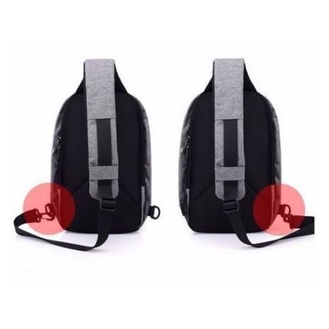 תיק צד - גב נגד גניבה עם יציאה USB