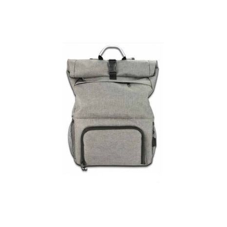 תיק גב אופנתי 4 ב 1 תרמיל גדול + צידנית בחלק התחתון תאים וגישה לאוזניות וסוללת גיבוי חשמל