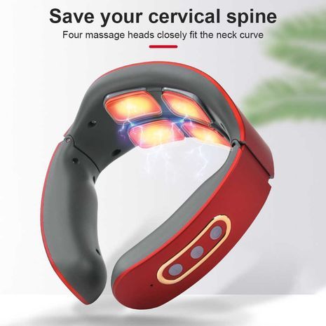 JT-808 מכשיר מסאז לעיסוי צוואר תרמי , דופק חשמלי, אינפרא אדום, מגנטי ,טיפול חום , טיפול מרגיע, אפקט הרפיה, הקלה בכאב צוואר הרחם.