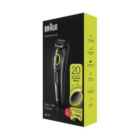20 ב1 מכשיר טיפוח שיער  גוף  , זקן , ושפם - טרימר Braun BT3221