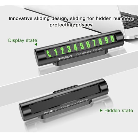 שלט מספר טלפון לרכב C68  YESIDO