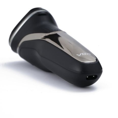 מכונת גילוח חשמלית, נטענת, רחיצה, אטומה למים עם תצוגה דיגיטלית וגוזם טעינת USB VGR V-306