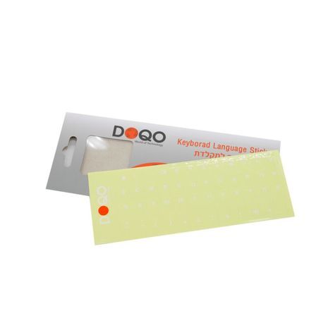 מדבקות שקופות למקלדת בשפה רוסית