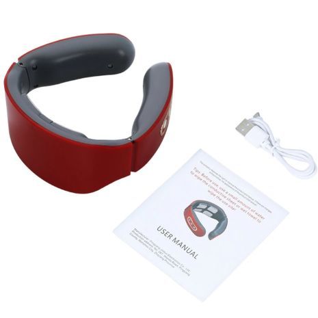 JT-808 מכשיר מסאז לעיסוי צוואר תרמי , דופק חשמלי, אינפרא אדום, מגנטי ,טיפול חום , טיפול מרגיע, אפקט הרפיה, הקלה בכאב צוואר הרחם.