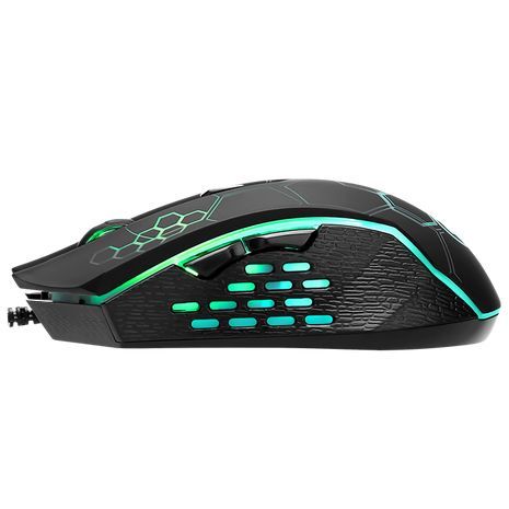 סט גיימינג מקלדת + עכבר זוהר  Scorpion KM409 Gaming Combo Rainbow Backlit MARVO