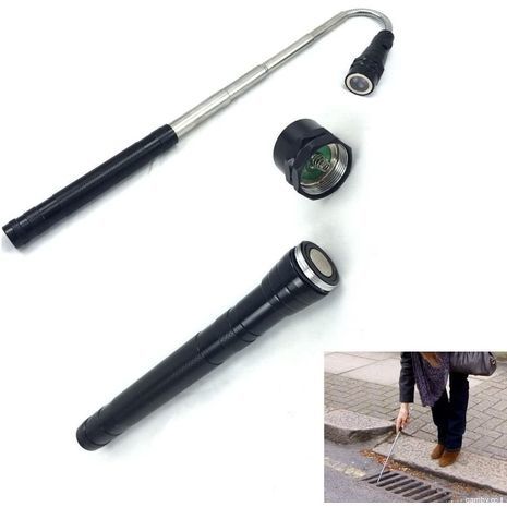 Telescopic led torch pickup tool 3 LED