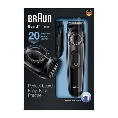 20 ב1 מכשיר טיפוח שיער  גוף  , זקן , ושפם - טרימר Braun BT3020