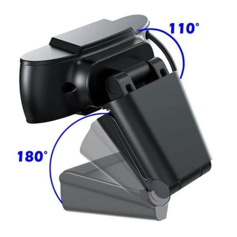 מצלמת רשת למחשב. מיקרופון מובנה סופג קול USB-2 ברזולוציה דינמית 1280x720 מיקוד אוטומטי