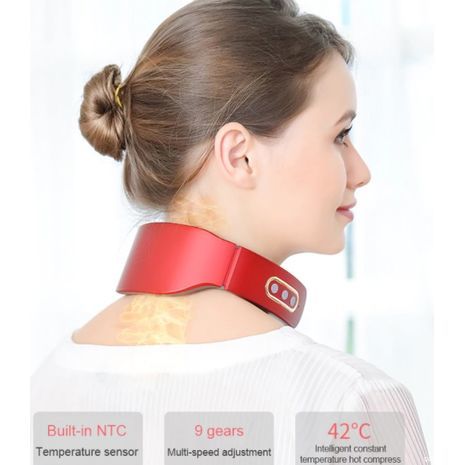 JT-808 מכשיר מסאז לעיסוי צוואר תרמי , דופק חשמלי, אינפרא אדום, מגנטי ,טיפול חום , טיפול מרגיע, אפקט הרפיה, הקלה בכאב צוואר הרחם.