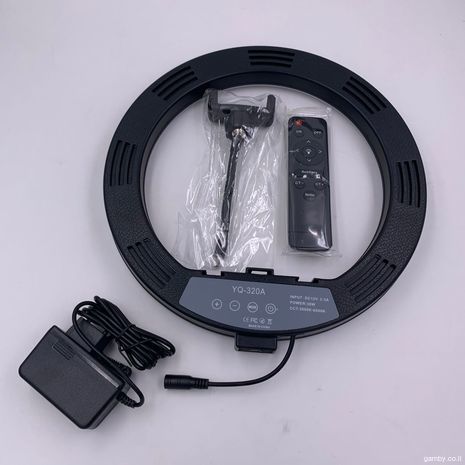 תאורה מקצוית שולחנית רינג לד 40 ס”מ איכותי + חצובה + שלט רחוק YQ-420