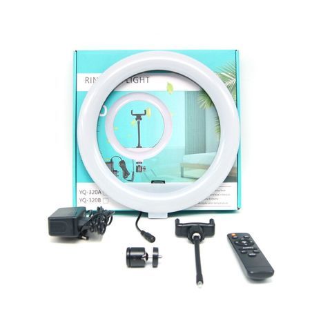 תאורה מקצוית שולחנית רינג לד 40 ס”מ איכותי + חצובה + שלט רחוק YQ-420