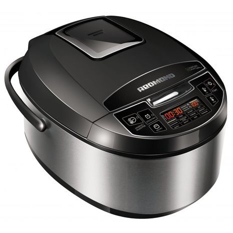 Мультиварка  .5 литров. Управление , руководство по эксплуатации и книга рецептов на русском языке REDMOND  RMC-M4510