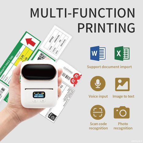 Portable AIMO M110 Bluetooth Mini Wireless Thermal Sticker Printer