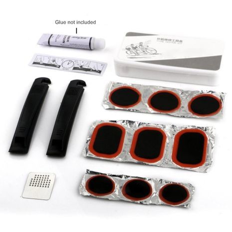 תיק תיקון אופניים בתיק . ערכת נסיעות לרוכבים בתיק