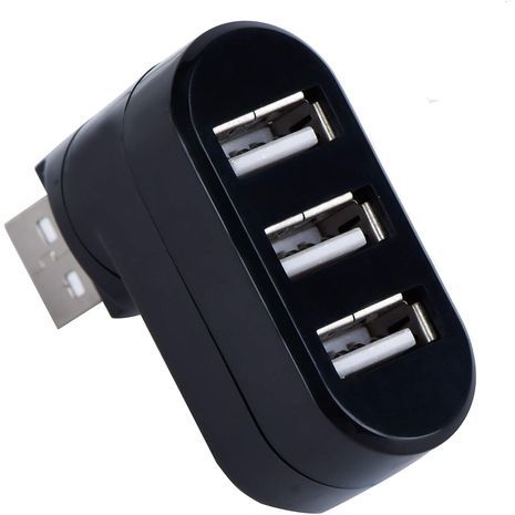 3 PORTS USB HUB  2.0 . 90°/180° Rotatable