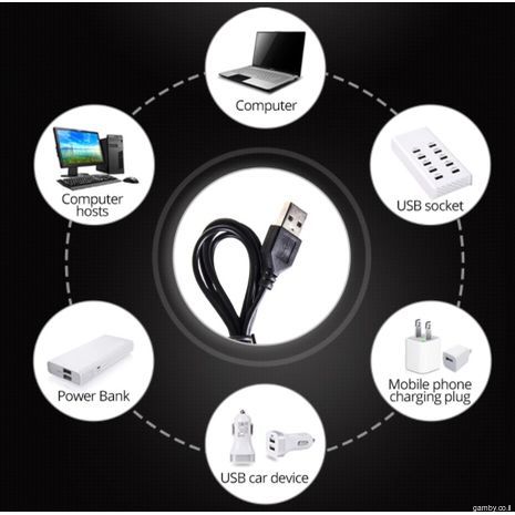 LED Party Light . USB . כדור דיסקו  לבית , טבע , לרכב +  שלט רחוק
