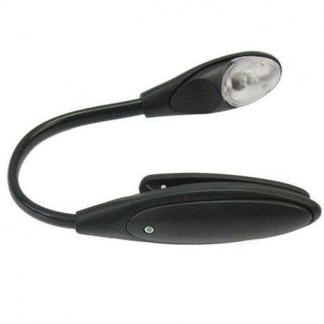 תאורה אחורית, קליפ, פנס, תאורה, מנורה לקריאת ספרים אלקטרוניים ולא רק על קליפ, רגל גמישה, עם סוללות YHX-905