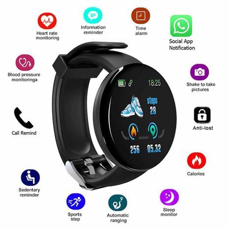 שעון חכם יד. שעון ספורט Hi Watch Bluetooth D18