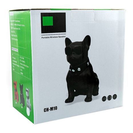בידורית רמקול נייד סטריו , נטען משולב נגן MP3/USB/SD/MP4/PC וטלפונים ניידים FM + Bluetooth  בצורת כלב. CH-M10