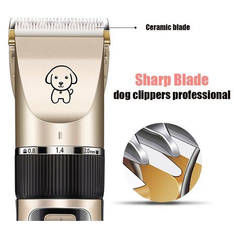 מכונת תספורת לחיות מחמד. טרימר נטען לכלבים, חתולים וחיות מחמד אחרות + כלים לטיפוח שיער וציפורניים Pet Hair Clipper