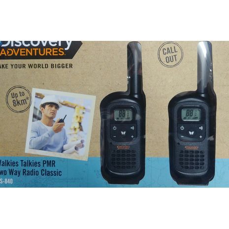 ווקי טוקי PMR. רדיו קלאסי דו כיווני. עד 8 ק"מ. Discovery Adventures DS-840
