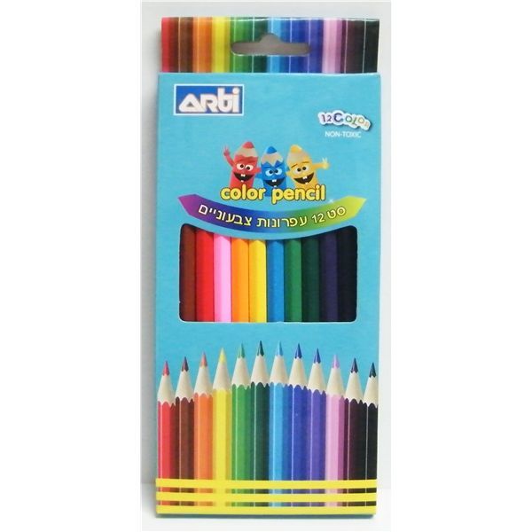 Упаковка из 12 цветных карандашей ARTI www.gamby.co.il 03-9341686