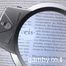 Illuminated magnifying glass tabletop Table magnifier with LED backlight, 2.5X + 5X magnification, lens diameter-90mm  MG4B-5