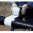 סרט PVC עמיד למים. סרט בידוד תיקון 30 מ'. רוחב 50 מ"מ. PIPE Water Rproof Tape. TUFF