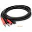 כבל 2x6.5 mm MONO PLUG PL55 - 2xRCA PLUG