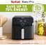 Air Fryer, Oil-Free Fryer Tefal Easy Fry Mega, Large 7.5L, 8 Programs, Black - 7