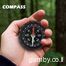 Водонепроницаемый походный компас для выживания в путешествиях, альпинизма, лодочного спорта и активного отдыха на природе.