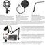 Podcasting and Streaming Kit: BM-800 Condenser Microphone, Mixer, Desktop Stand with F998 Audio Interface — Set for PC and Smartphone, Studio Recording, and Broadcasting, with Voice Changing and Sound Mixing Features