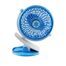Вентилятор с заряжаемой батареей (аккумуляторный) настольный и подвесной на на прищепке ( клипсе ) 4" USB-соединение SAKAL