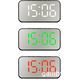 Digital Alarm Clock Big with AC and USB Mirror Display 6510