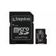 Memory 128Gb Kingston microSDXC Select Plus 100MB/s Read A1 Class 10 UHS-I Memory Card + Adapter Canvas Kingston