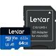 Memory SD/micro 64Gb 100 mb/s 633X microSDXC UHS-1 class 10 + адаптер LEXAR