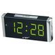 Digital alarm clock, compact, powered, with green numbers VST-731GR