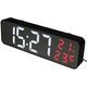 Digital Alarm Clock Desktop/Wall Mounted with concave mirror display, temperature, humidity USB Powered, DCX-671