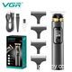Машинка для стрижки волос и триммер для ухода за бородой и усами с зарядкой через USB, модель VGR V-985