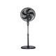 Column fan with timer, Black 5 blades 16 inches, tight mesh. Telescopic rod , vertical rotation , 3 speeds . Powerful 50W motor HAFA -16WB